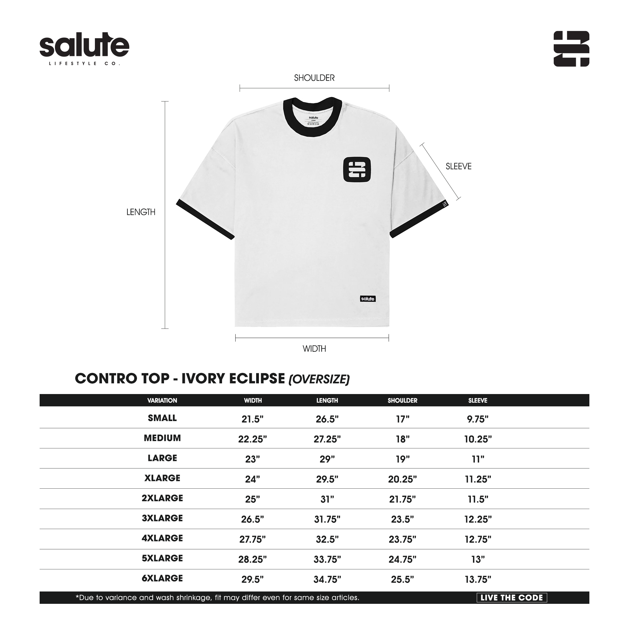 Sizing Chart