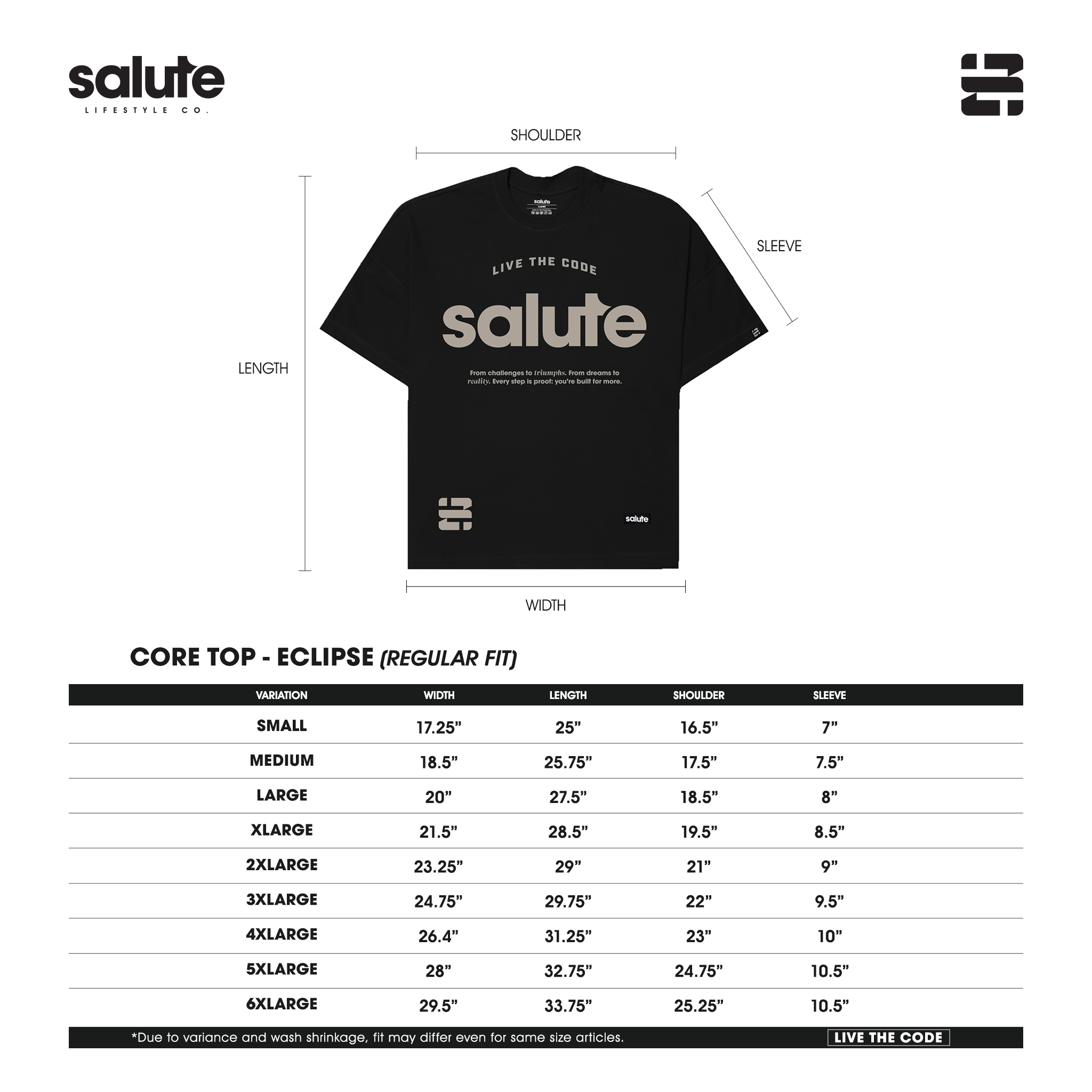 Sizing Chart