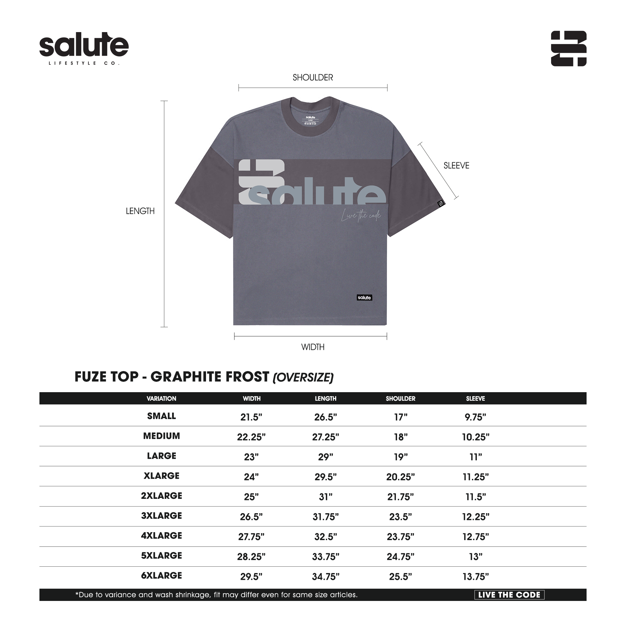 Sizing Chart